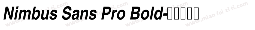 Nimbus Sans Pro Bold字体转换